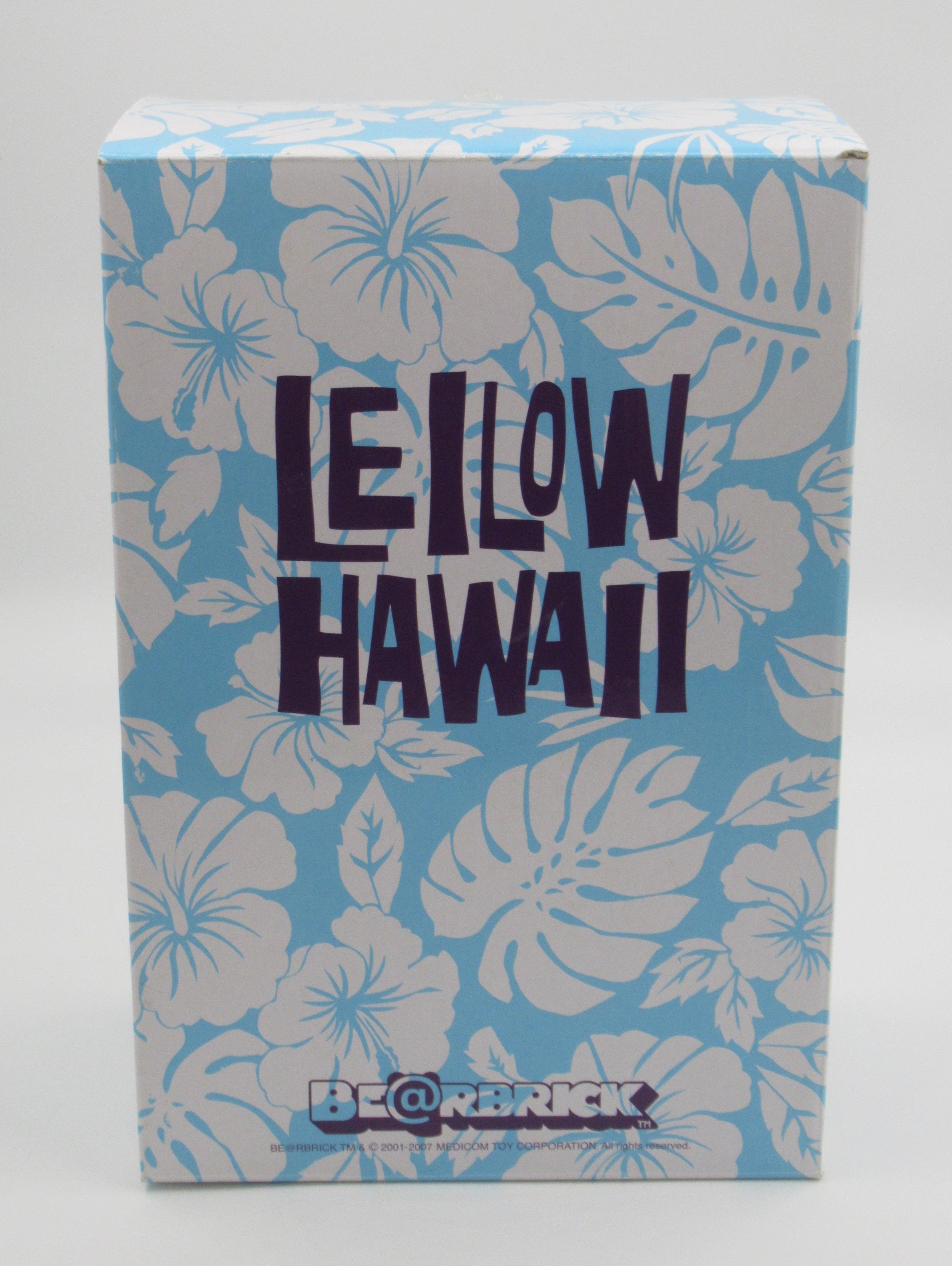BEARBRICK Leilow Hawaii 400% & 100% Figure Set - Medicom Toy (2007) Blue Art Toy